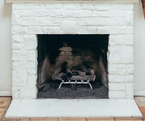 Open hearth designer fire ideal for a chimney sweeping cleanup