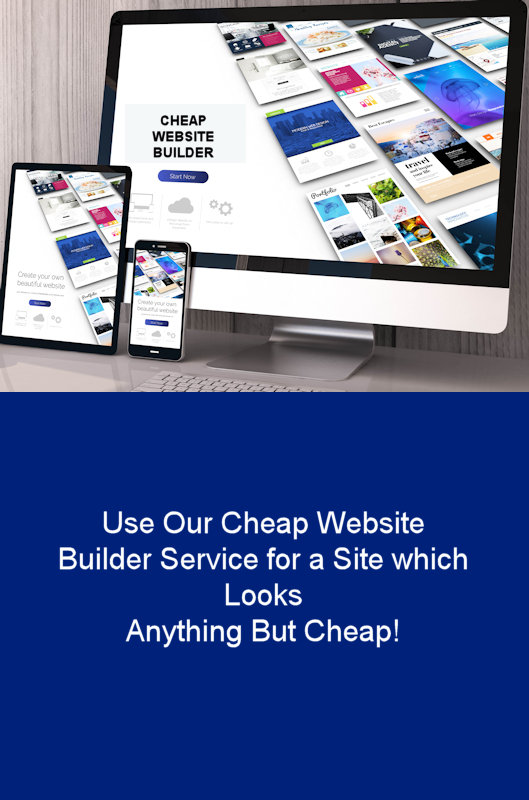 A cheap website builder is software